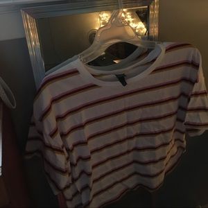 Striped Crop Top | Retro 80s Style